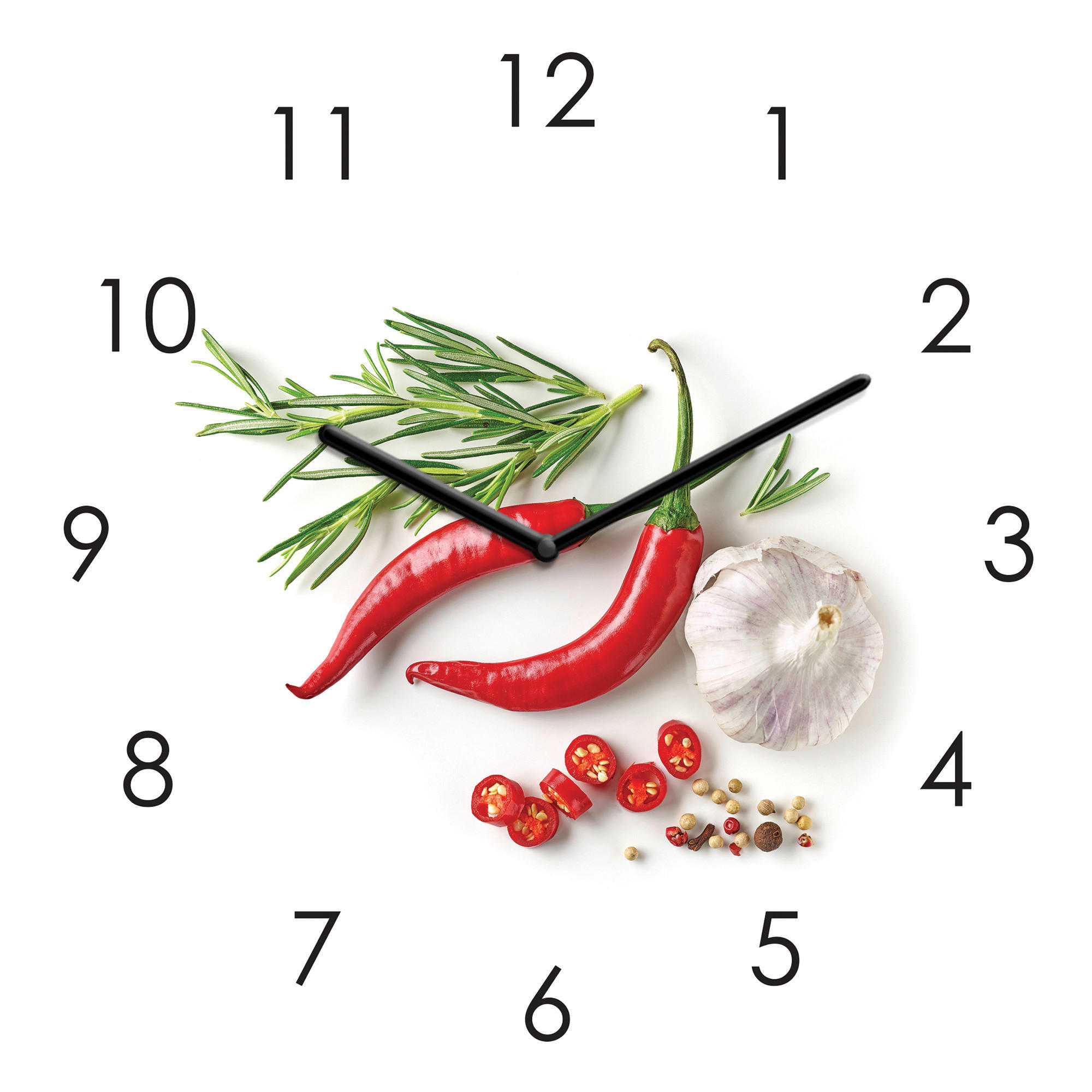 Euroart Wanduhr Mehrfarbig 20x20 cm