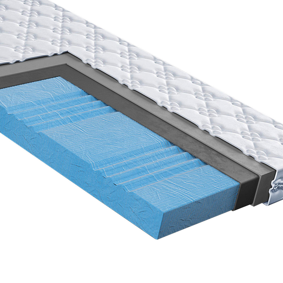 KALTSCHAUMMATRATZE 120/200 cm Höhe ca. 13 cm  - Basics, Textil (120/200cm) - Boxxx