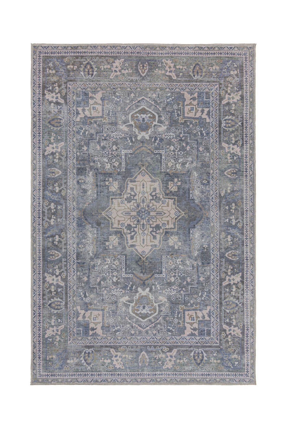 FLACHWEBETEPPICH 160/230 cm Hebden Washable Grün  - Grün, Basics, Textil (160/230cm)