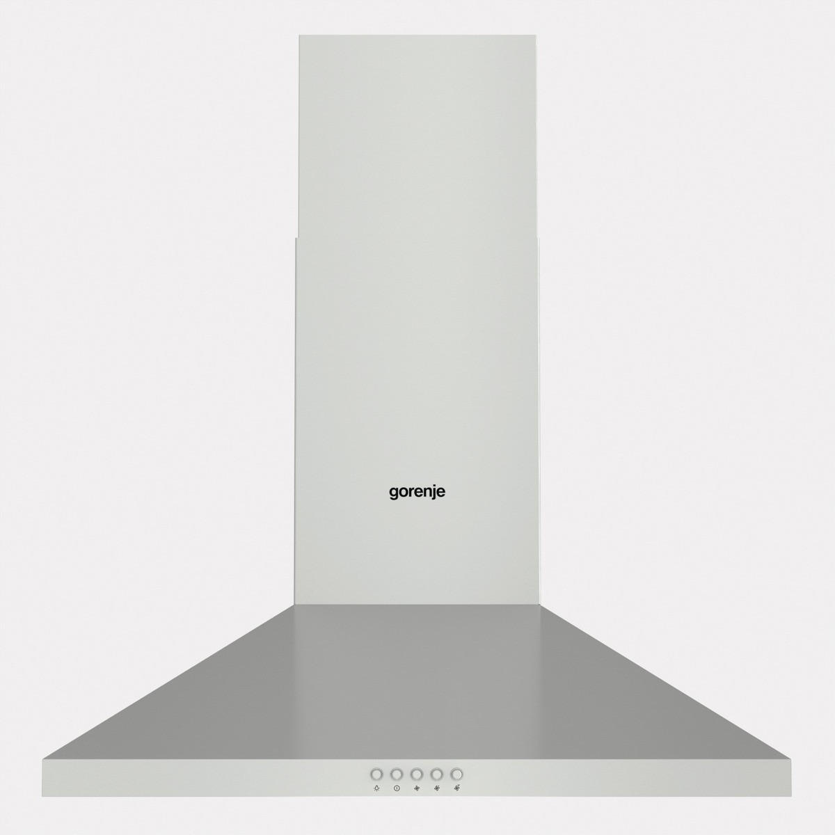 DUNSTABZUGSHAUBE WHC629E4X-DE  - Silberfarben, Trend, Kunststoff/Metall (60/16,6/45cm) - Gorenje
