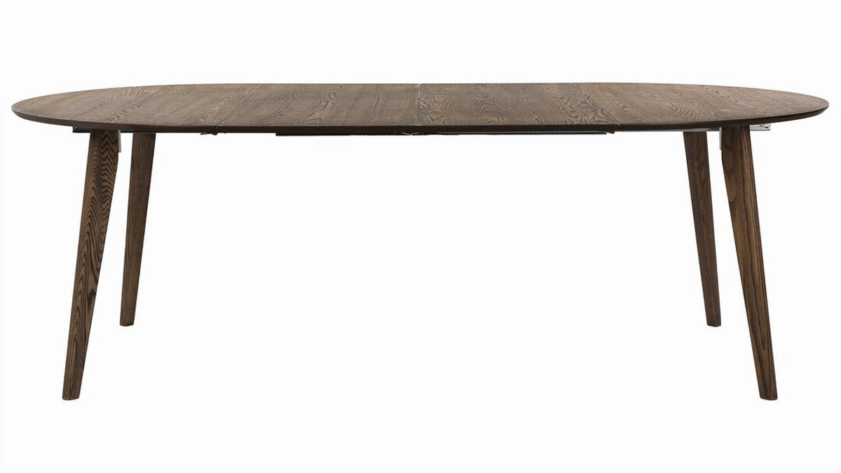 MATBORD brun rund  utdragbar  - brun, Design, trä (130/130/75cm) - Best Price