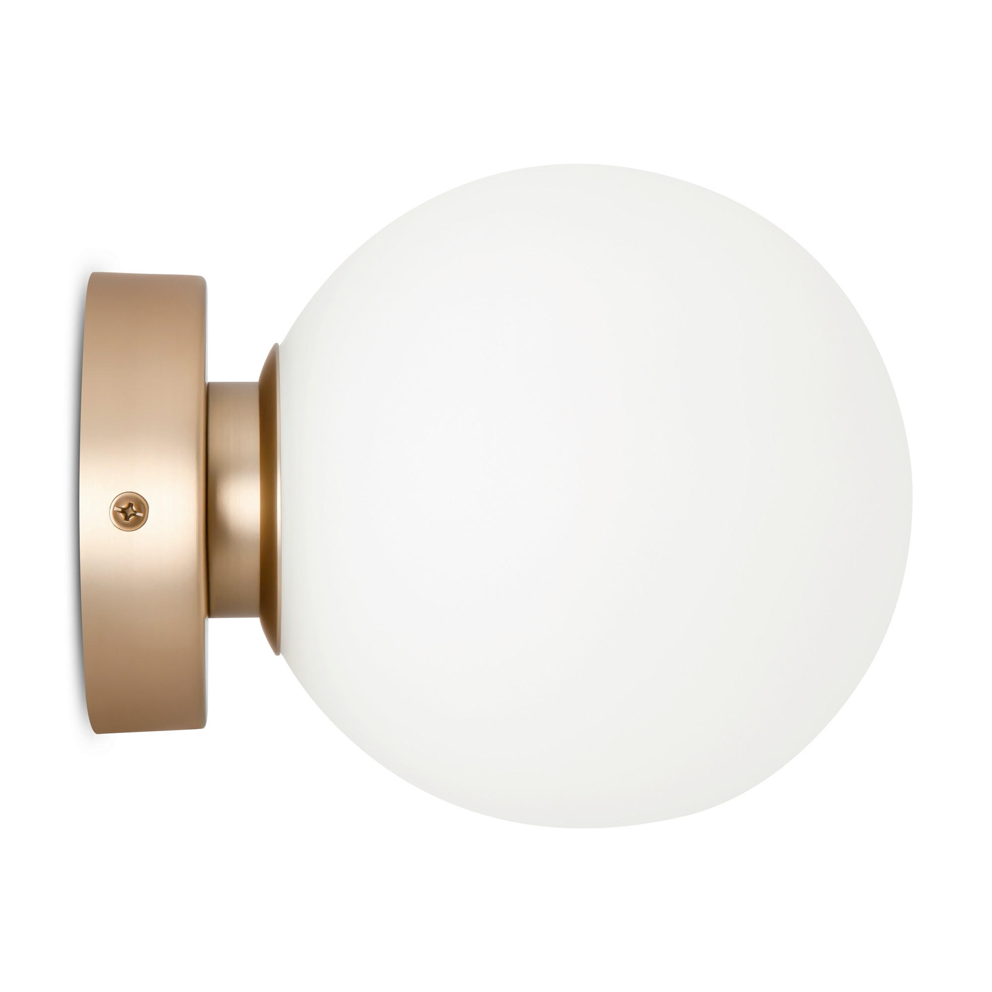 WANDLEUCHTE - Weiss/Goldfarben, Trend, Glas/Metall (15/18cm) - MAYTONI