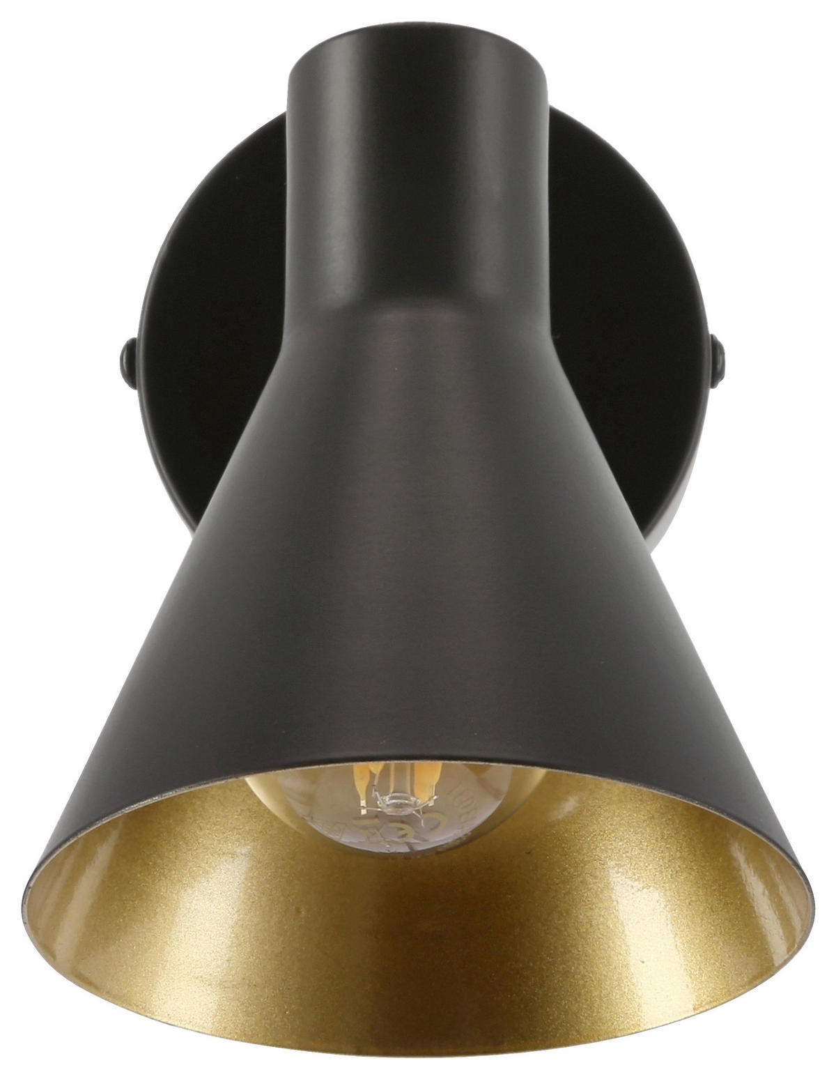 WANDLEUCHTE 10/13/14 cm   - Schwarz, Basics, Metall (10/13/14cm)