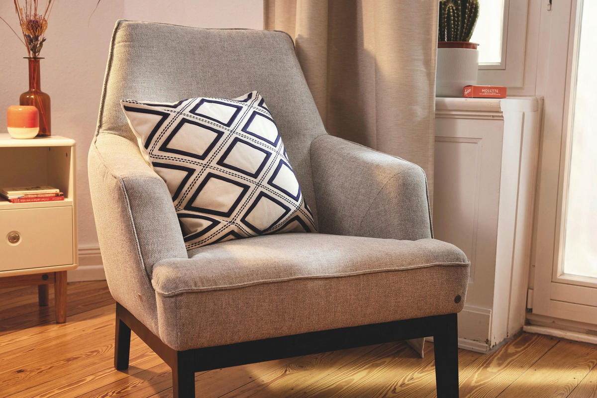 KISSENHÜLLE 3D Rhomubs 45/45 cm  - Beige/Naturfarben, KONVENTIONELL, Textil (45/45cm) - Tom Tailor