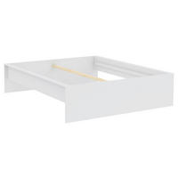 POSTEĽNÝ RÁM, 160/200 cm - biela, Konventionell, kompozitné drevo (160/200cm) - Hom`in