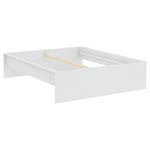 BETTRAHMEN 160/200 cm  in Weiß  - Weiß, KONVENTIONELL, Holzwerkstoff (160/200cm) - Hom`in