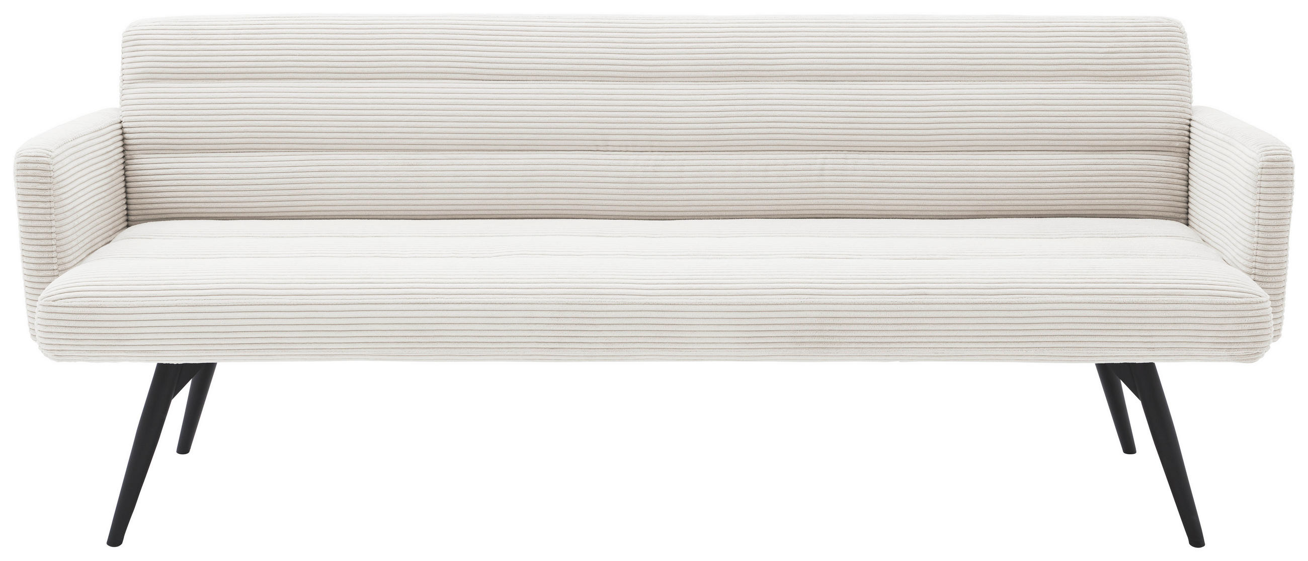 SITZBANK 216/86/68 cm  in Weiß  - Schwarz/Weiß, Design, Textil/Metall (216/86/68cm) - Dieter Knoll
