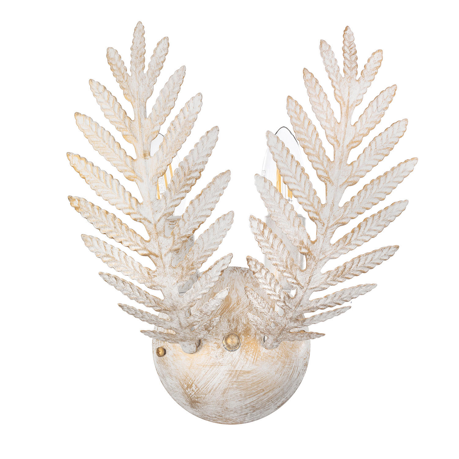 WANDLEUCHTE 30/14 cm   - Weiß, Natur, Metall (30/14cm)