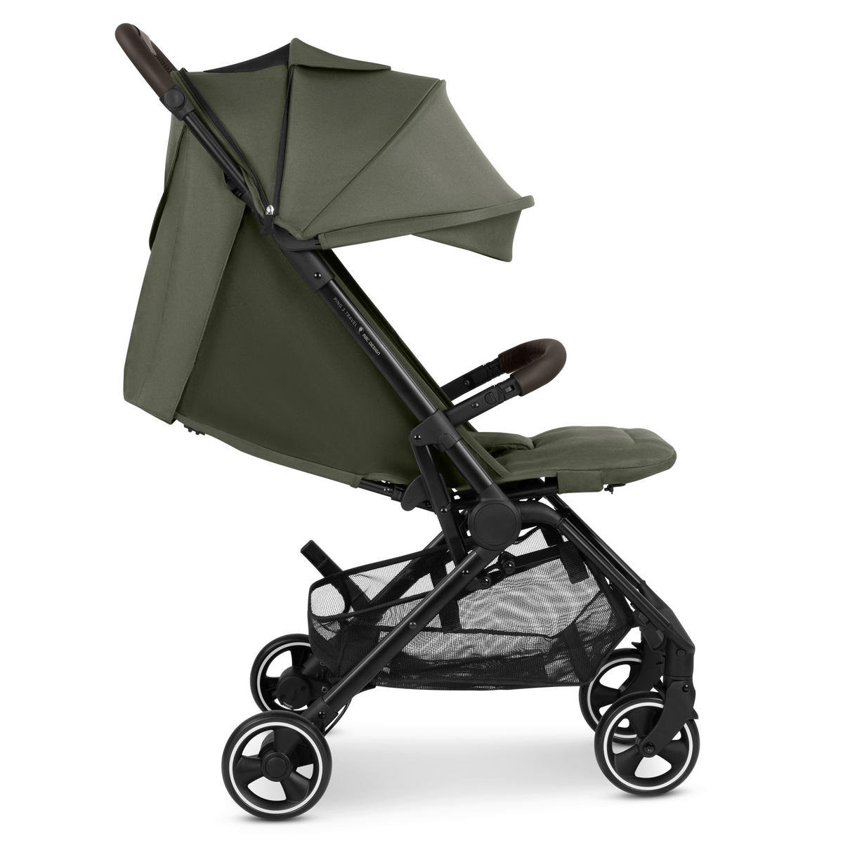 BUGGY Ping 3 Travel  - Dunkelgrün/Schwarz, Basics, Metall (51/107/81cm) - ABC Design