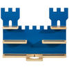 Regal für Toniebox und Figuren Kiefer massiv Blau, Naturfarben  - Blau/Naturfarben, Trend, Holz/Holzwerkstoff (56/43/15cm) - Ben'n'jen