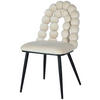 STUHL Samt Beige Pappel Sperrholz  - Beige/Schwarz, MODERN, Holz/Textil (47/87/61cm) - Livetastic
