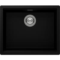 SPÜLE KIRN100LABLACK  - Schwarz, Basics, Stein (55,6/28,9/45,6cm) - Schock