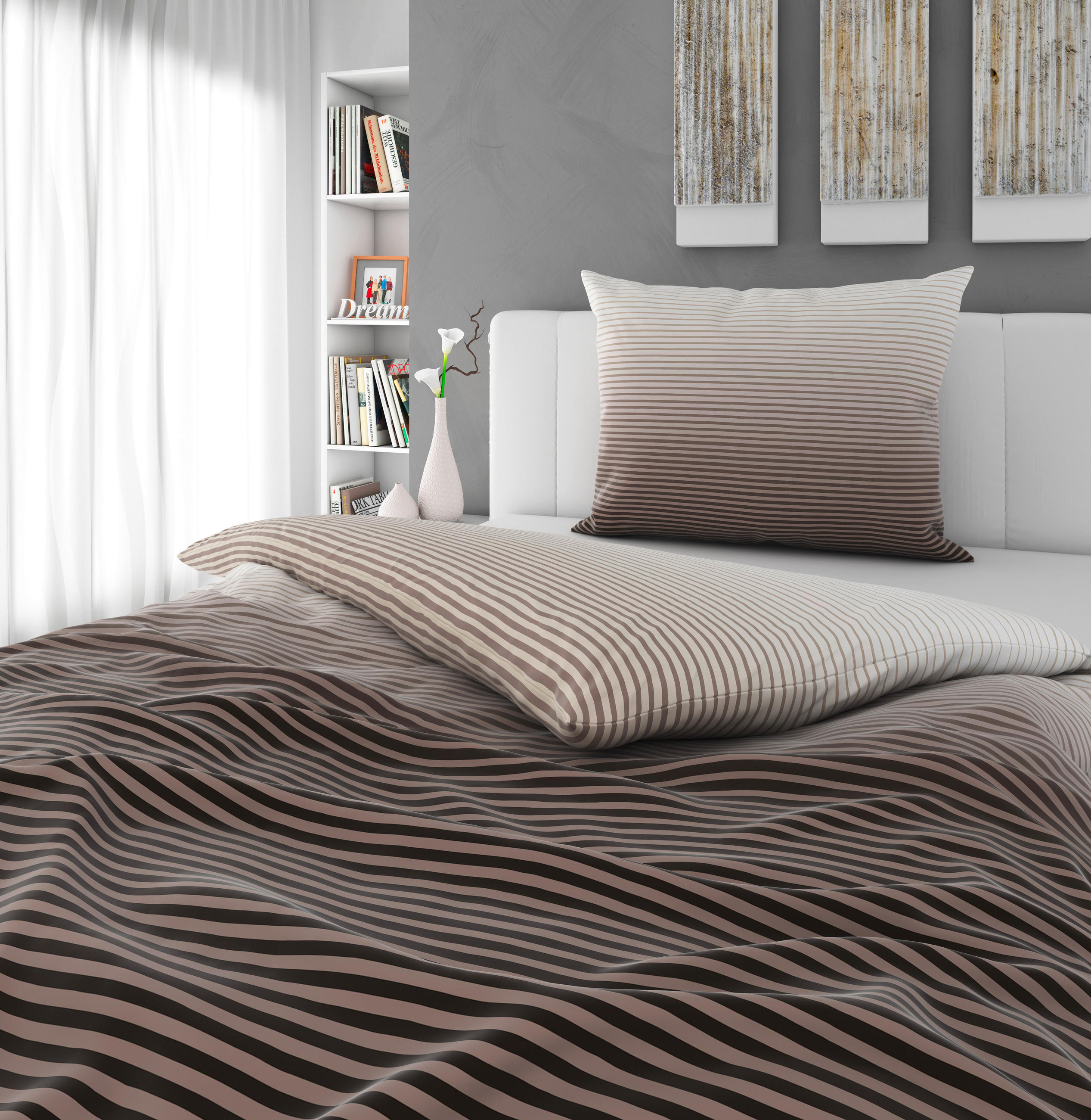 POSTELJINA GRACE 140/200 cm saten višebojna  - višebojna, Trendi, tekstil (140/200cm) - Esposa