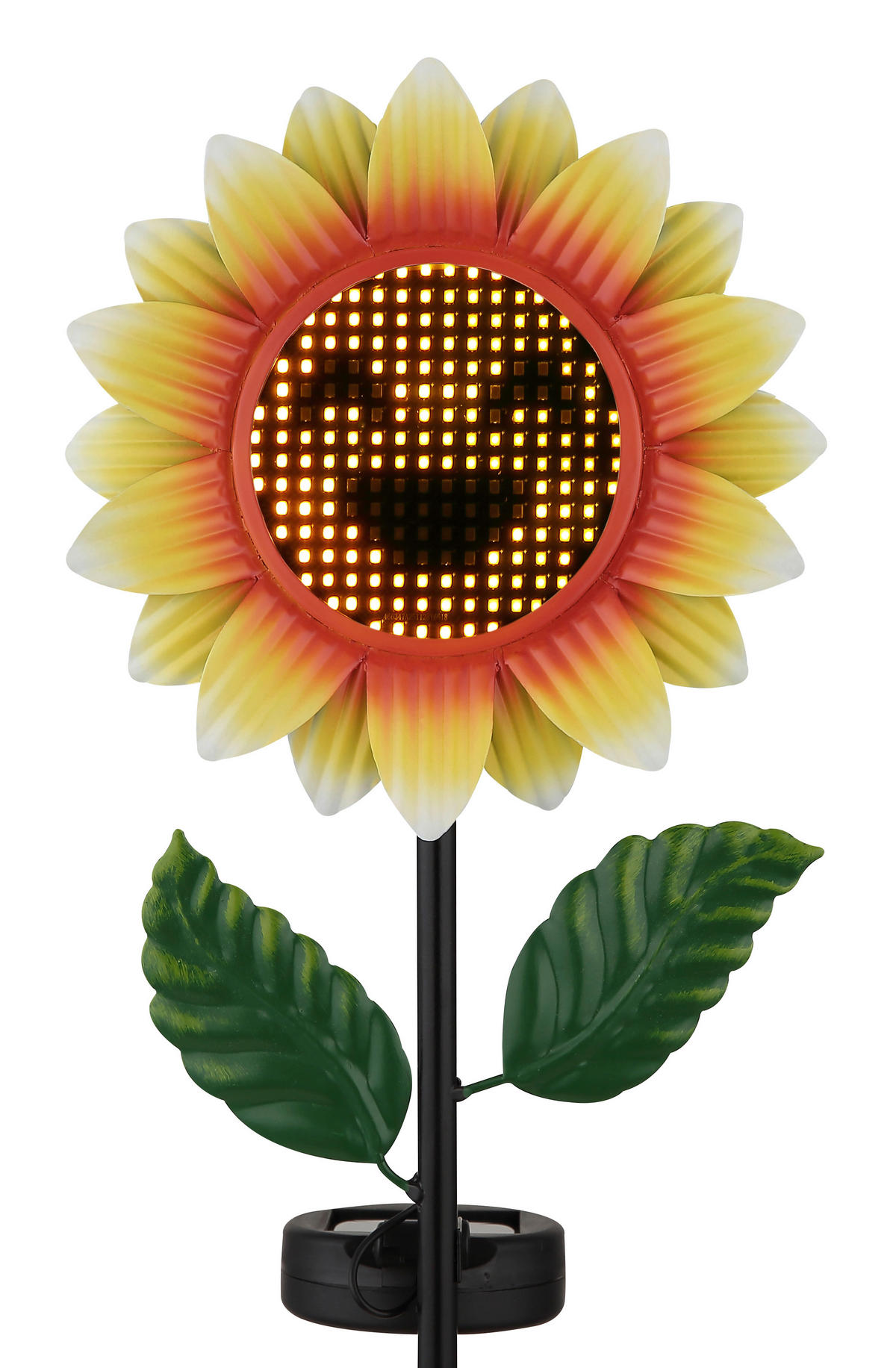 SOLARLEUCHTE Coralie 19/6/100 cm  - Gelb/Schwarz, Design, Kunststoff/Metall (19/6/100cm) - Globo