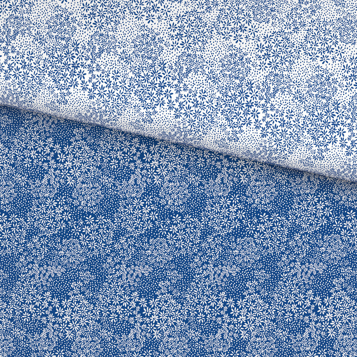 BETTWÄSCHE Satin 155/220 cm  - Blau/Weiß, Design, Textil (155/220cm) - Novel