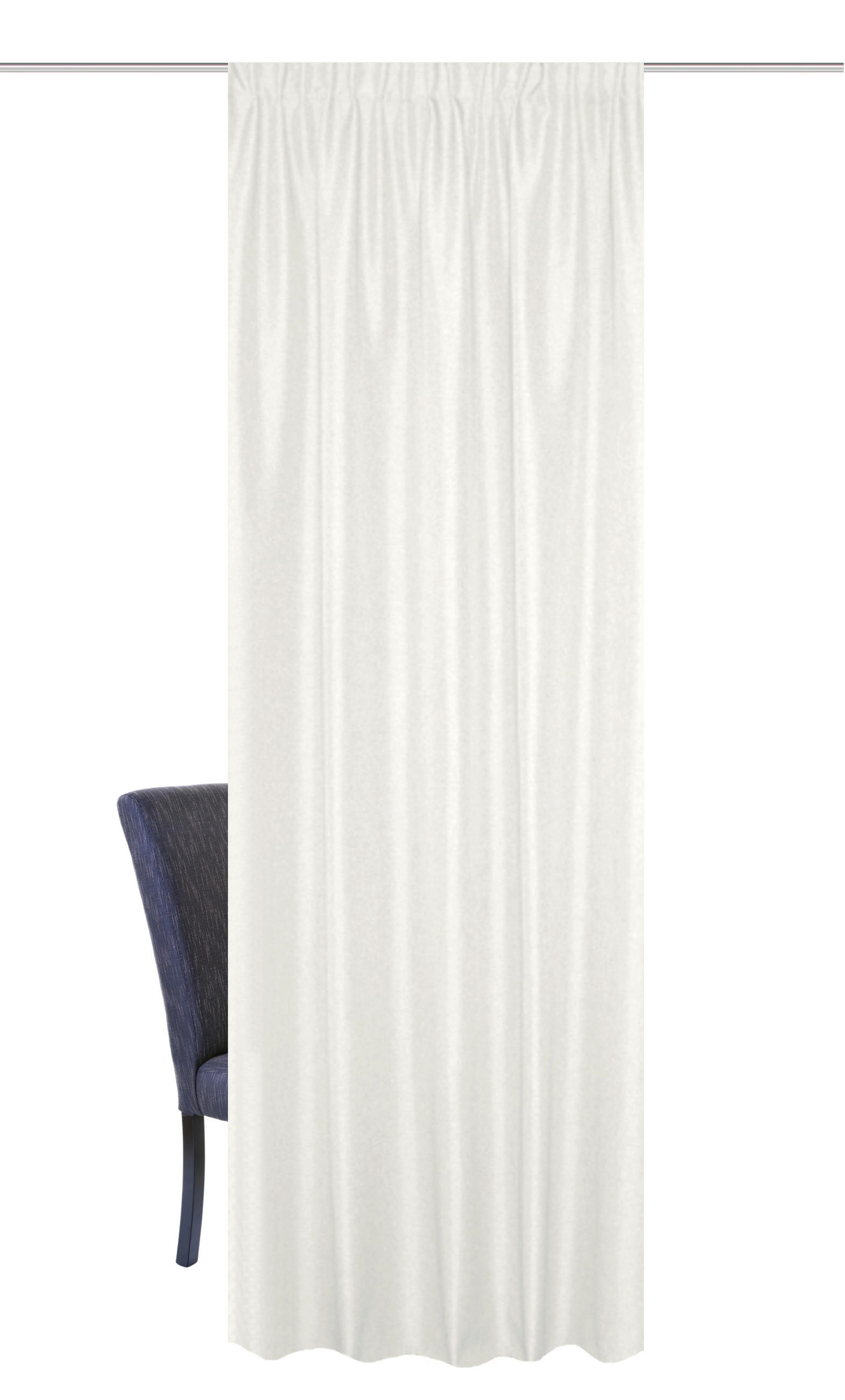WÄRMESCHUTZVORHANG blickdicht 135/245 cm - Weiß, Basics, Textil (135/245cm) - Schmidt W. Gmbh