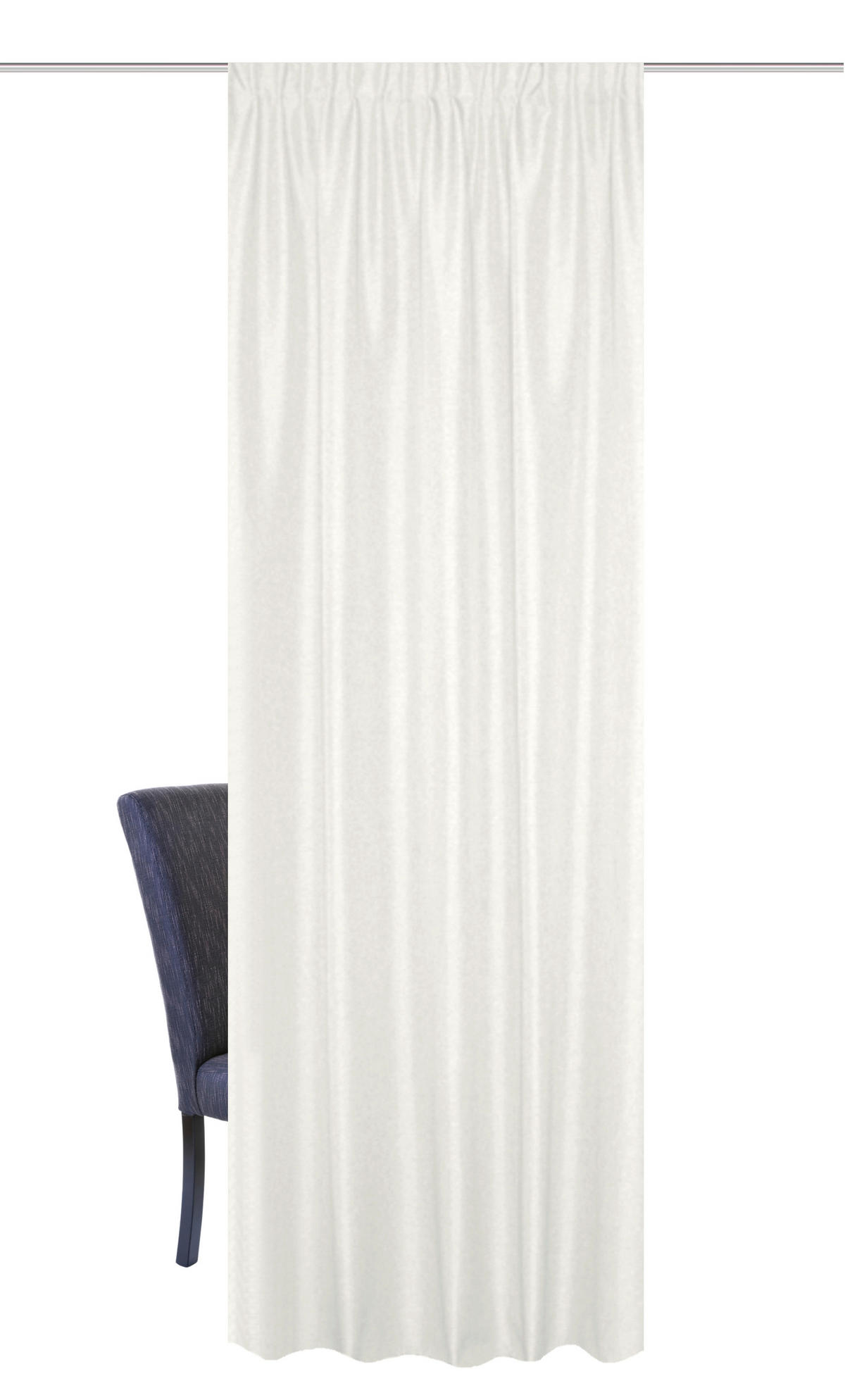 WÄRMESCHUTZVORHANG ESKIMO blickdicht 135/145 cm   - Weiß, Basics, Textil (135/145cm)