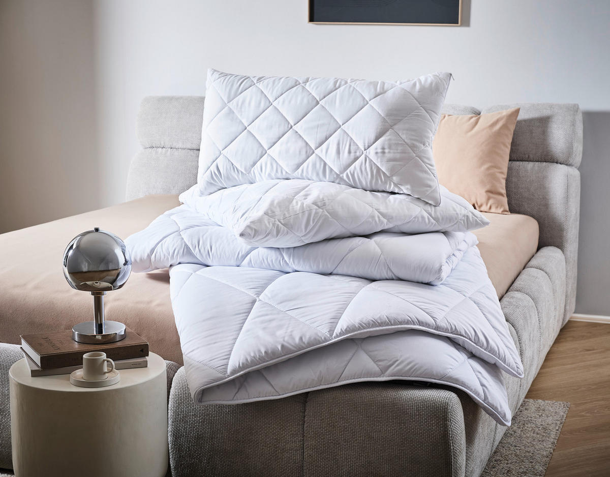 GANZJAHRESDECKE  Oviedo 135/200 cm  - Weiß, Basics, Textil (135/200cm) - Sleeptex