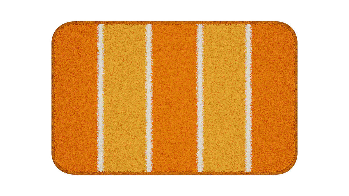 BADEMATTE Orange 50/80 cm  - Orange, Basics, Kunststoff/Textil (50/80cm) - Grund
