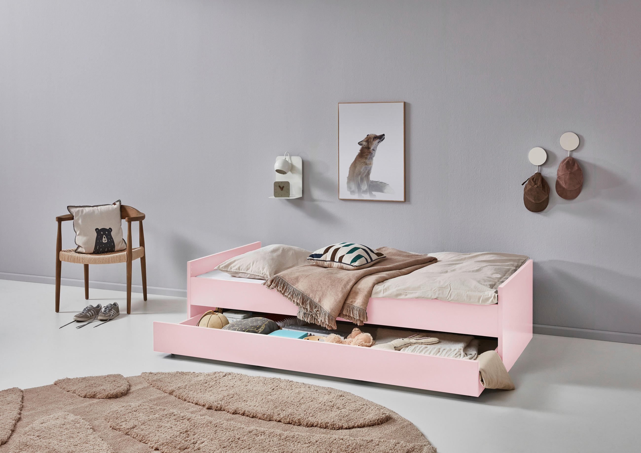 BETTKASTEN Rosa  - Rosa, LIFESTYLE, Holzwerkstoff/Kunststoff (94/20/199cm) - Stylife