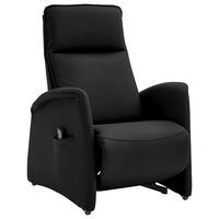 FERNSEHSESSEL in Schwarz  - Schwarz, Design, Leder/Kunststoff (79/114/87-176cm) - Valdera