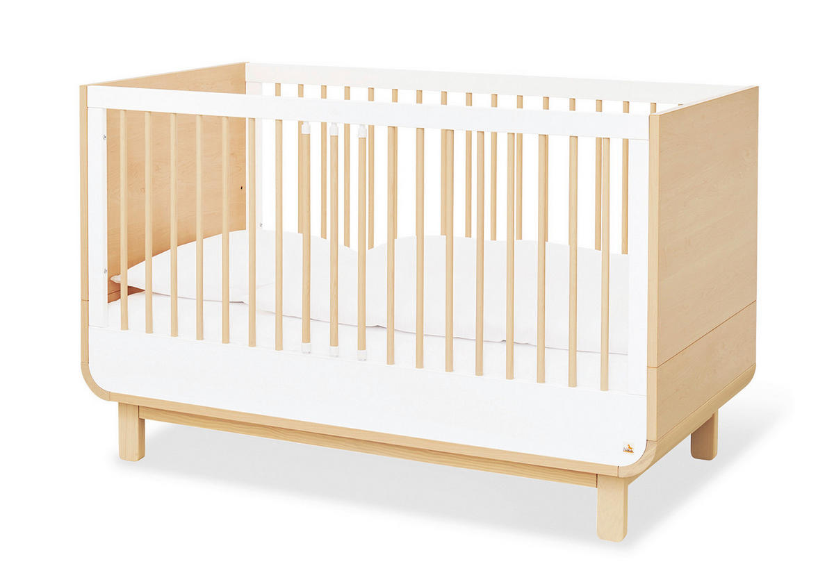 BABYZIMMER PINOLINO ROUND  - Ahornfarben/Weiß, Design, Holzwerkstoff - Pinolino