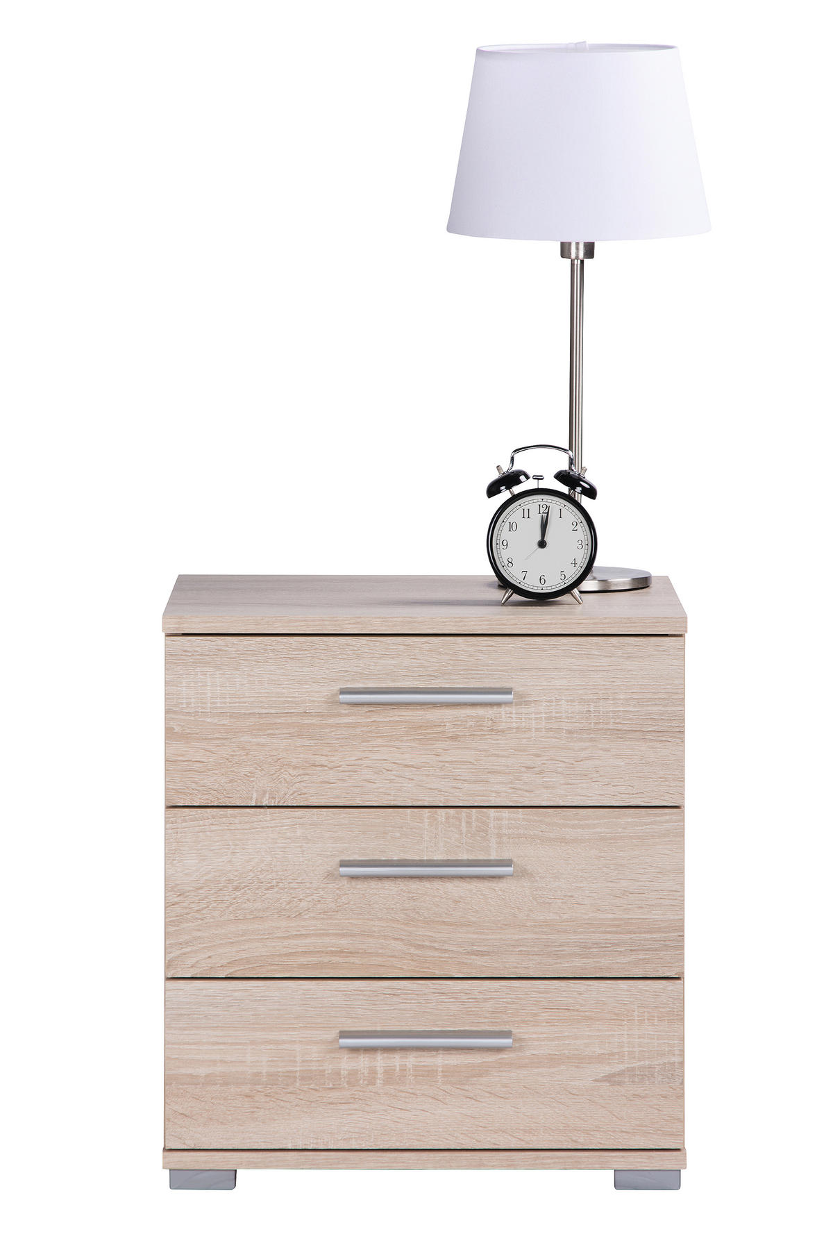 NOĆNI ORMARIĆ hrast Sonoma   - boje aluminija/hrast Sonoma, Konvencionalno, drvni materijal/plastika (45/50/34cm) - Ti'me