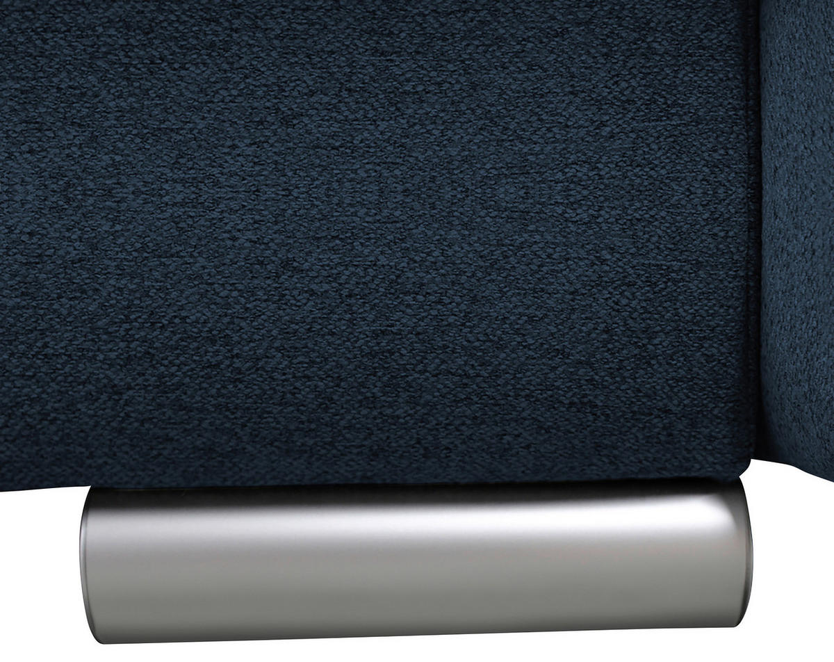 SCHLAFSOFA  mit Webstoff Blau  - Blau/Silberfarben, Design, Kunststoff/Textil (235/83/106cm) - MID.YOU