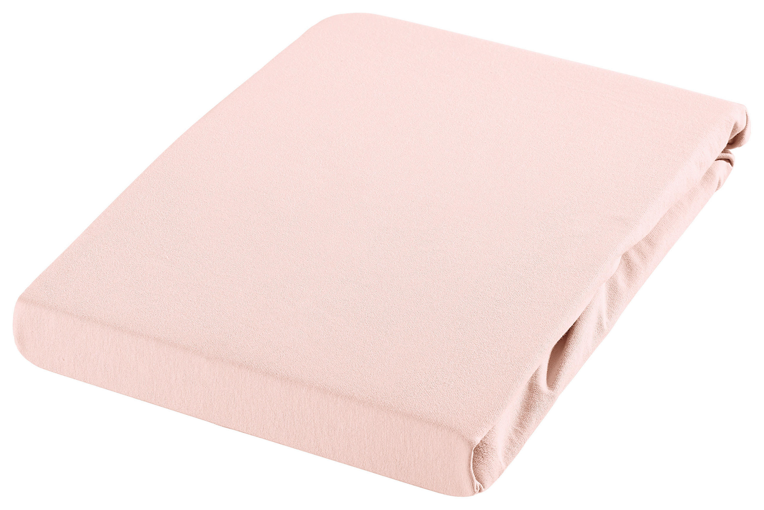 SPANNBETTTUCH Florenz Jersey  - Rosa, Basics, Textil (90-100/200-220cm) - Novel