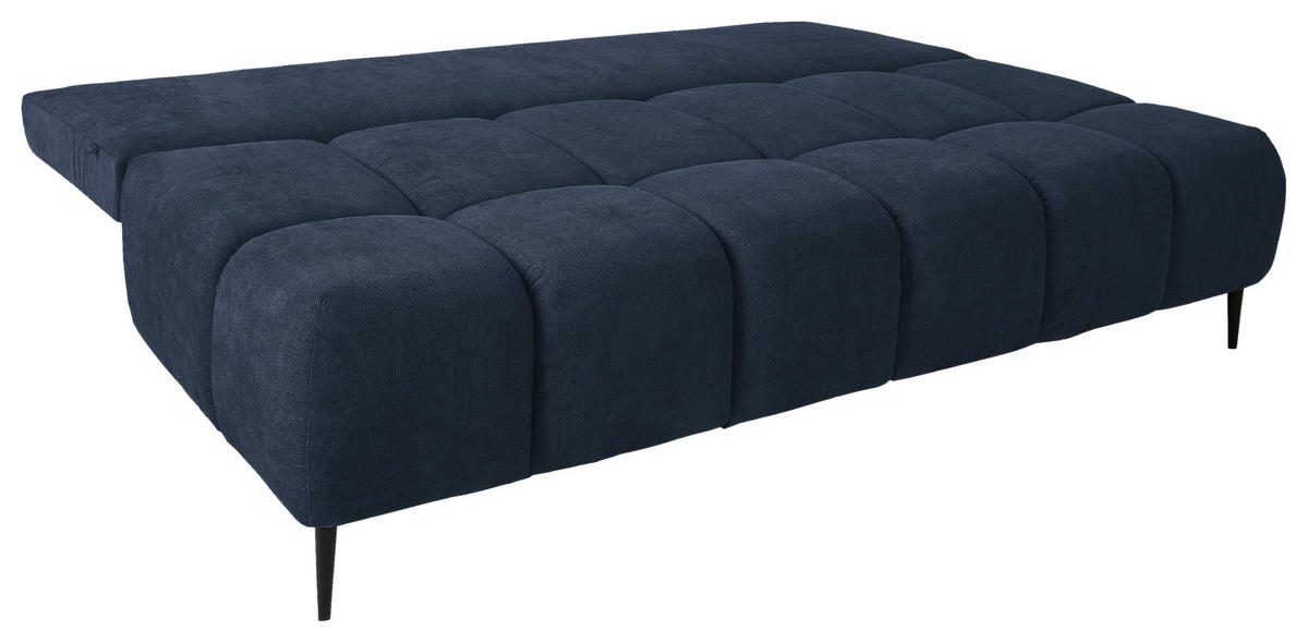 CANAPEA EXTENSIBILĂ textil albastru închis  - albastru închis/negru, Modern, metal/textil (204/90/95cm) - Hom`in