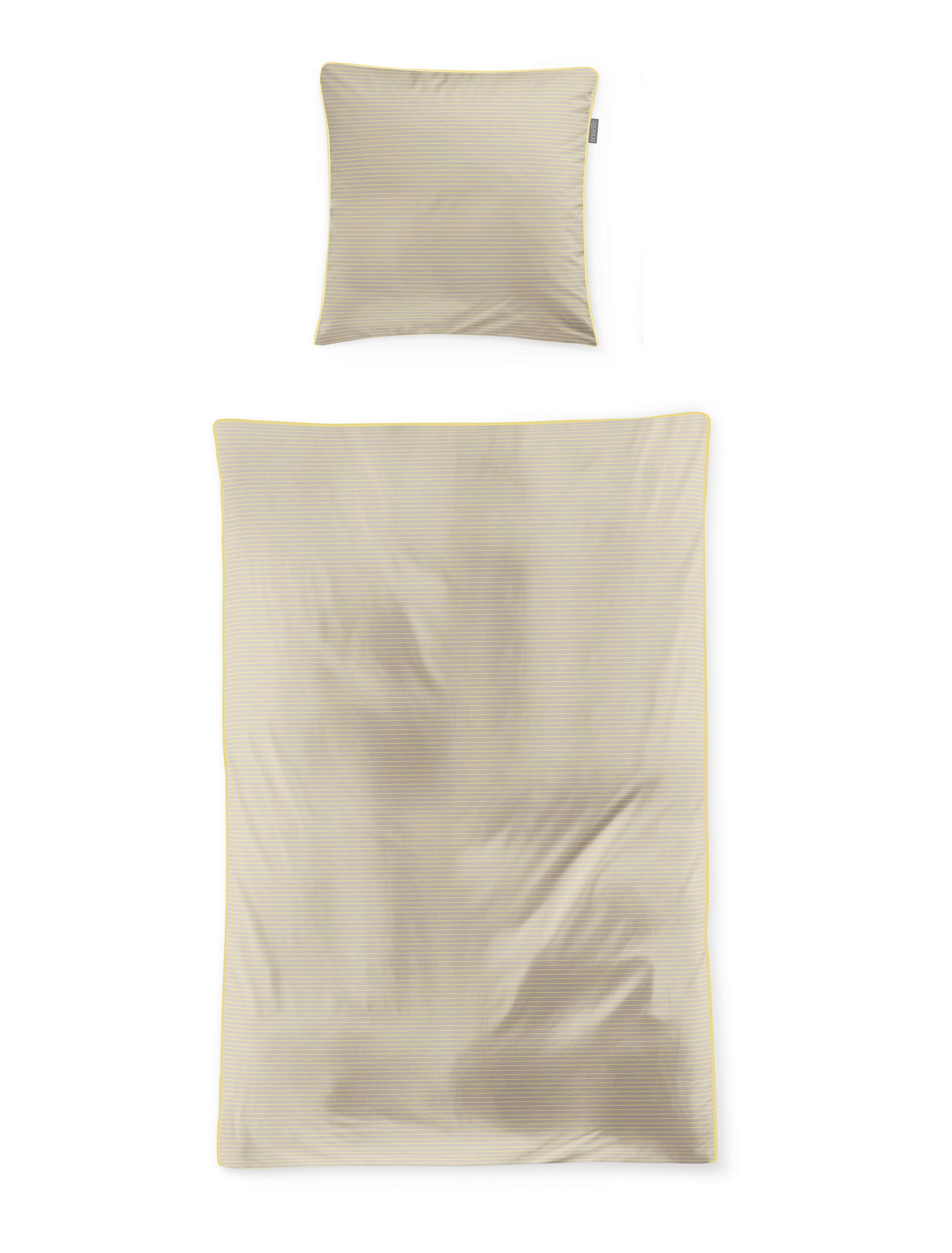 BETTWÄSCHE Makosatin 140/200 cm  - Gelb, KONVENTIONELL, Textil (140/200cm) - Irisette