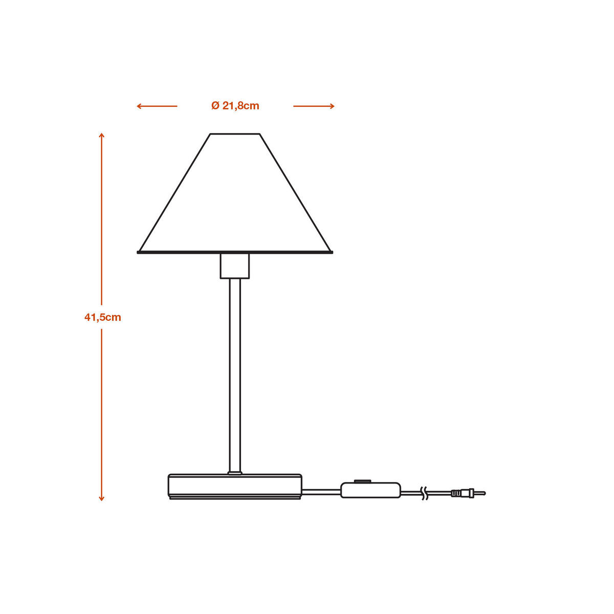 TISCHLEUCHTE 21,8/41,5 cm   - Weiß/Hellgrün, KONVENTIONELL, Papier/Metall (21,8/41,5cm) - Ledvance
