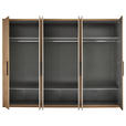 DREHTÜRENSCHRANK 300/228/60 cm,  in Eichefarben, Kaschmir, 6-türig  - Kaschmir/Eichefarben, Design, Holzwerkstoff/Metall (300/228/60cm) - Xora