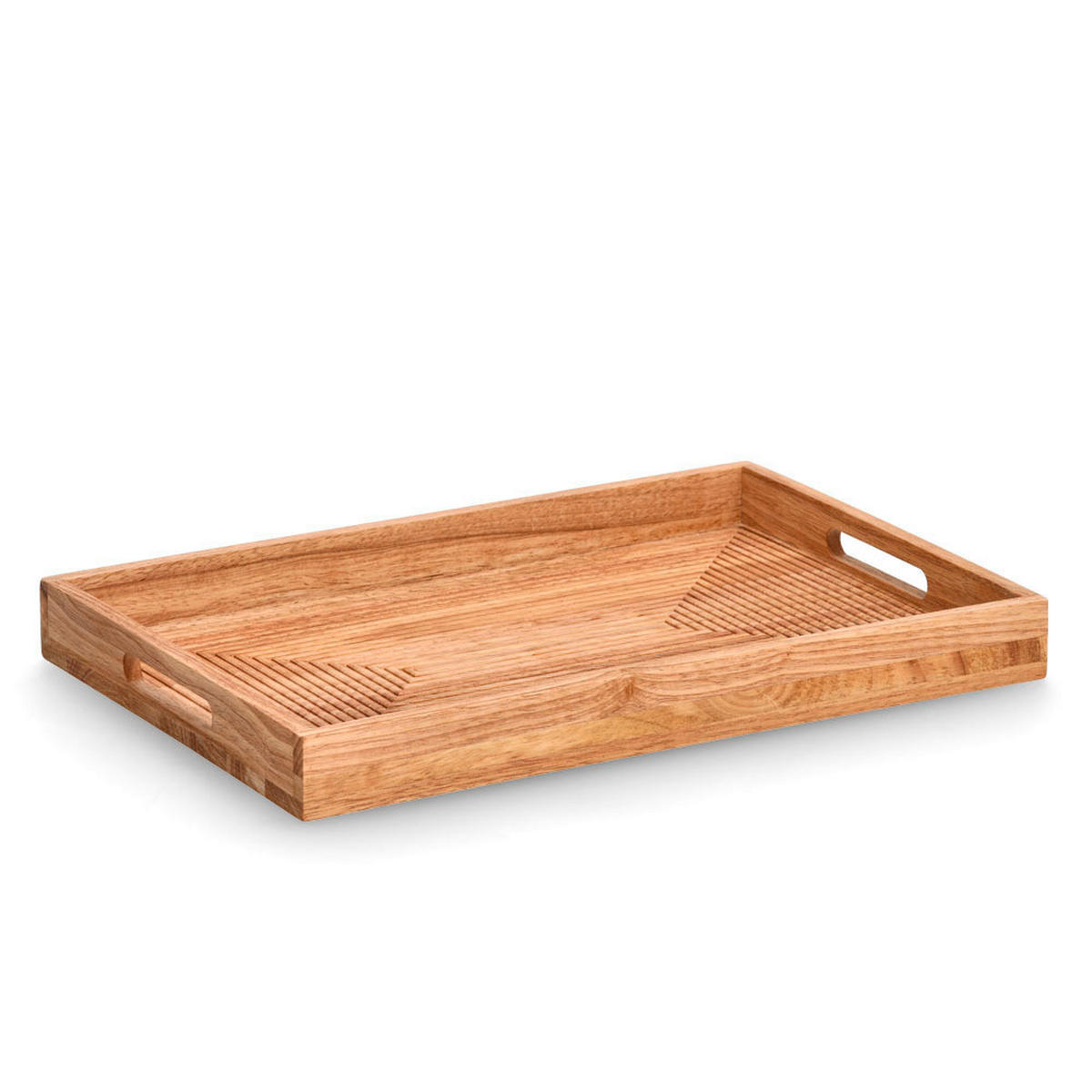 SERVIERTABLETT Holz  - Naturfarben, Basics, Holz (45,7/30,5/4,5cm) - Zeller Present