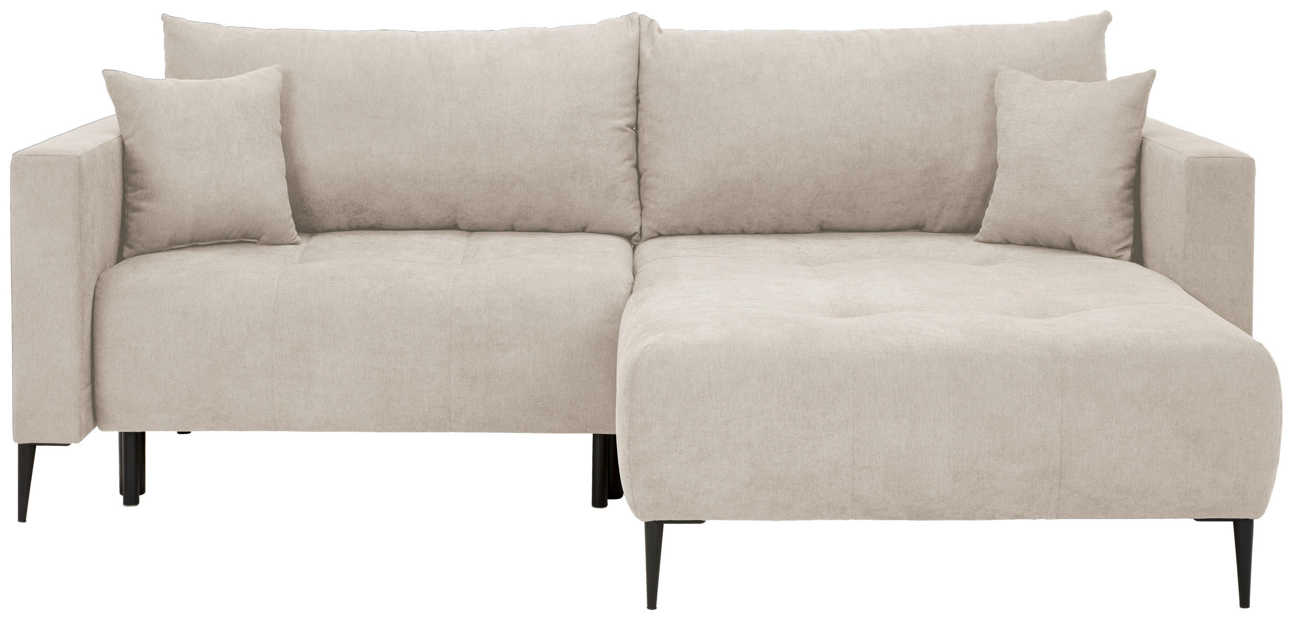 KUTNA GARNITURA tekstil  bež   - bež/crna, Konvencionalno, tekstil/metal (226/155cm) - Carryhome