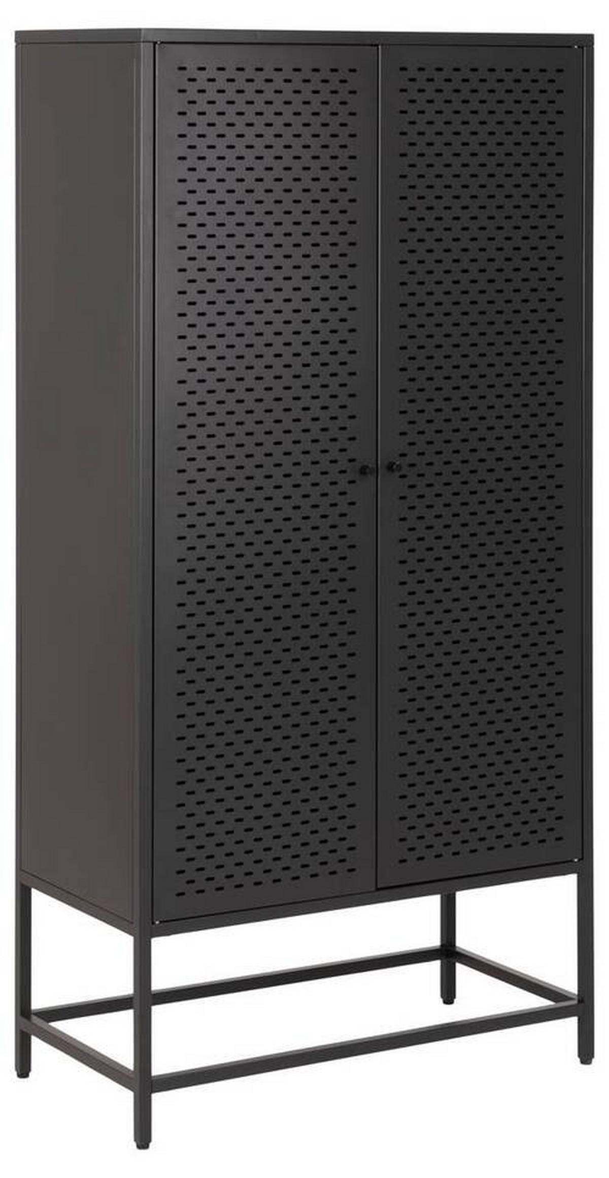 HIGHBOARD Newcastle  in 80/160/40 cm  - Schwarz, KONVENTIONELL, Metall (80/160/40cm)