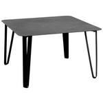 COUCHTISCH quadratisch Schwarz 75/75/45 cm  - Schwarz, Design, Metall (75/75/45cm) - Xora