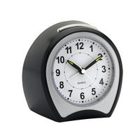 WECKER 11,5/13/7 cm   - Schwarz, KONVENTIONELL, Kunststoff (11,5/13/7cm)