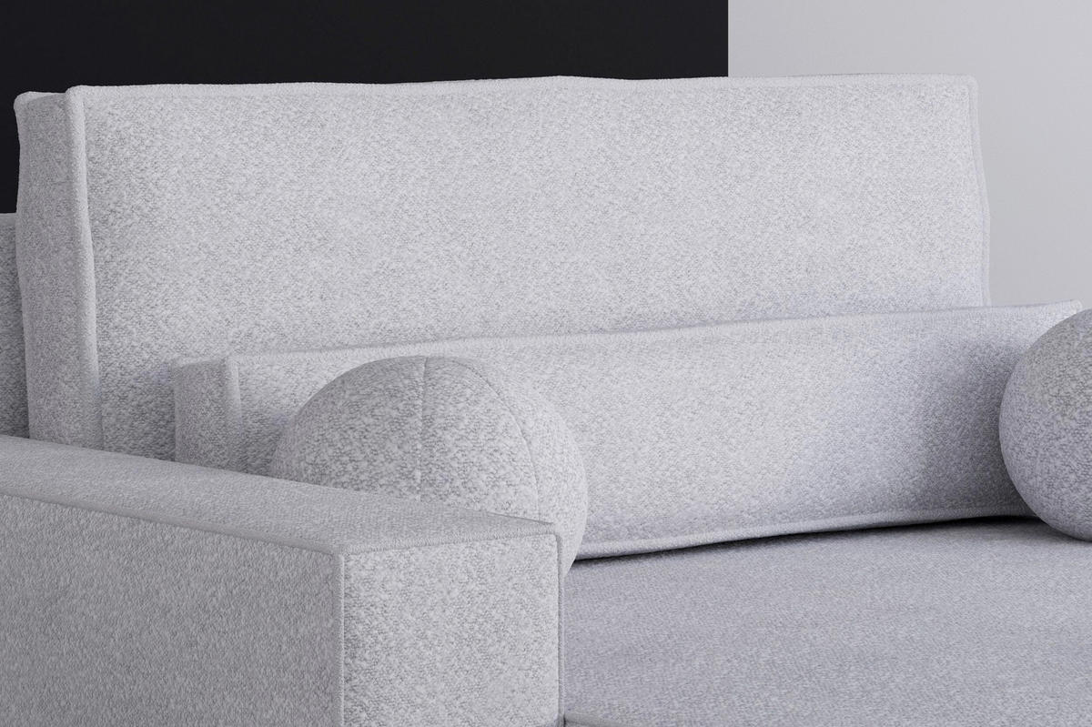 XXL-SESSEL - Hellgrau/Schwarz, Design, Kunststoff/Textil (146/85/162cm) - MID.YOU