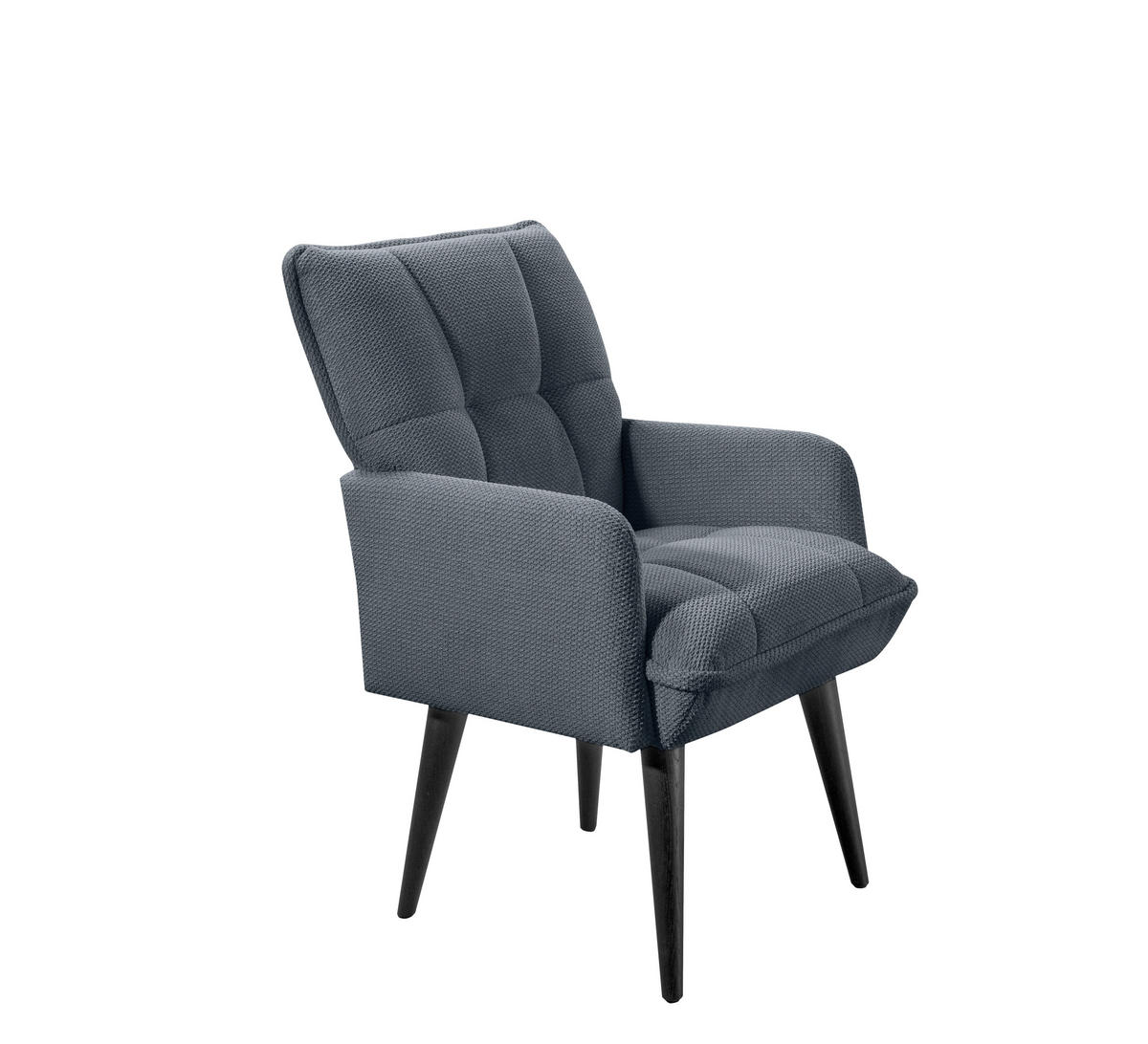 STOLICA S NASLONOM ZA RUKE  antracit  drvo, tekstil, drvni materijal      - crna/antracit, Moderno, drvni materijal/drvo (57/93/75cm) - Livetastic