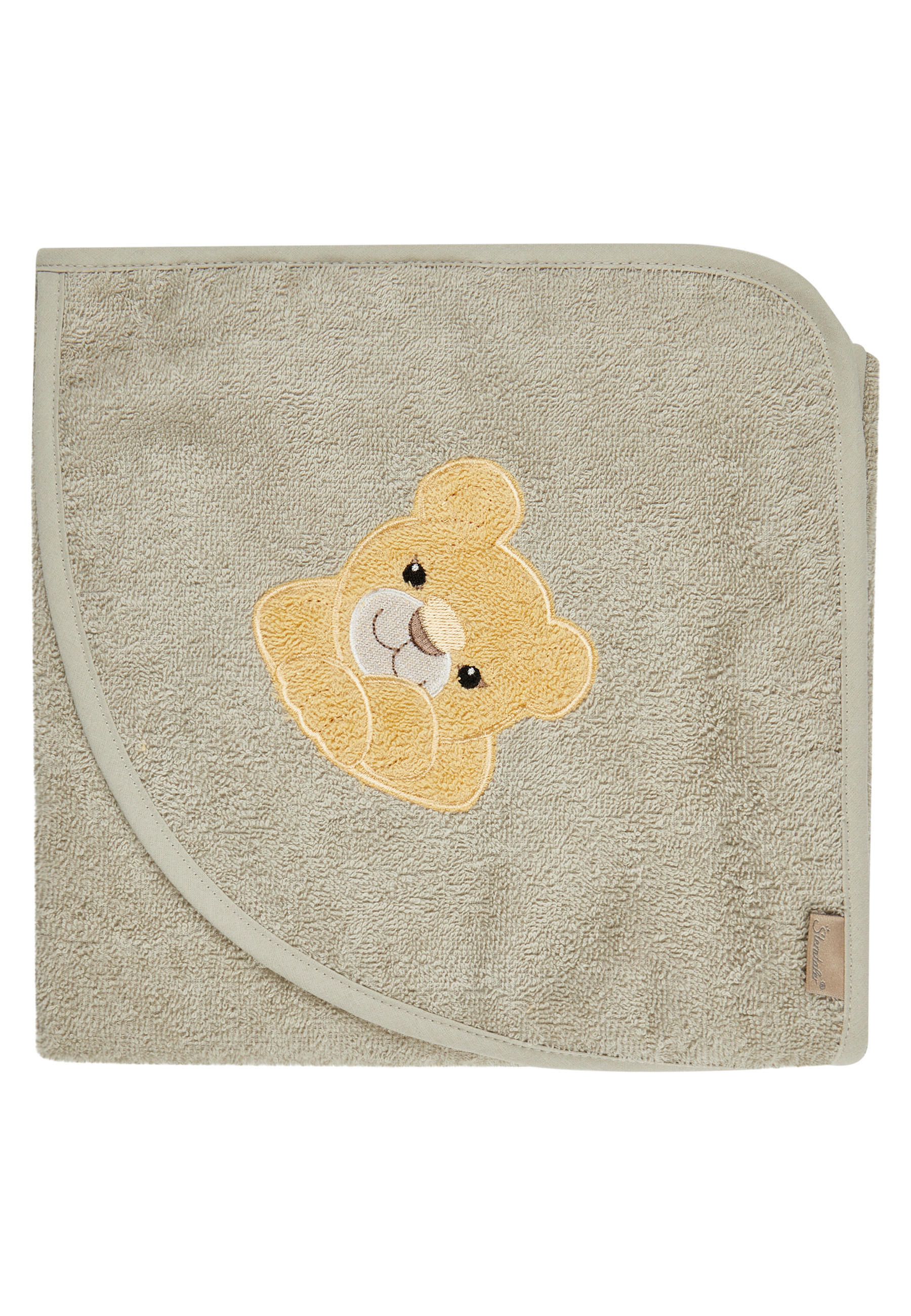 KAPUZENBADETUCH Löwe Leo  - Mintgrau, Basics, Textil (80/80/0,5cm) - Sterntaler