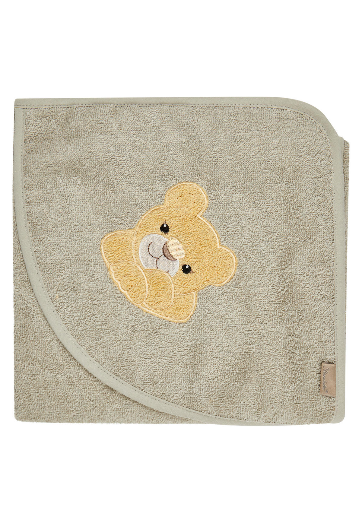 KAPUZENBADETUCH Löwe Leo  - Mintgrau, Basics, Textil (80/80/0,5cm) - Sterntaler