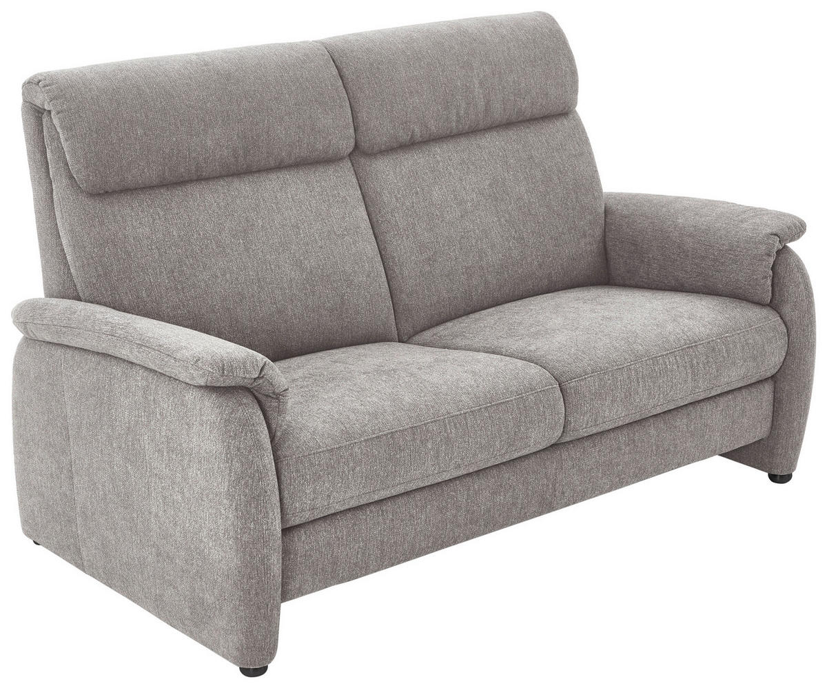 2,5-SITZER in Flachgewebe Greige  - Greige/Schwarz, Konventionell, Textil/Metall (178/107/97cm) - Pure Home Comfort
