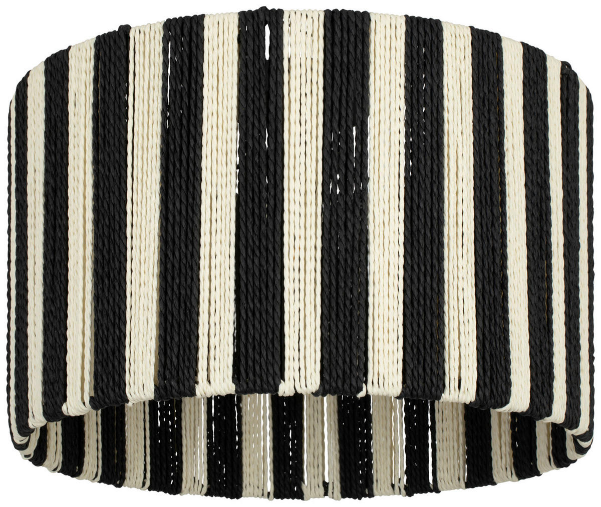 HÄNGELEUCHTE 40/27.5 cm   - Schwarz/Weiß, Design, Papier/Metall (40/27.5cm) - Collet's Monde