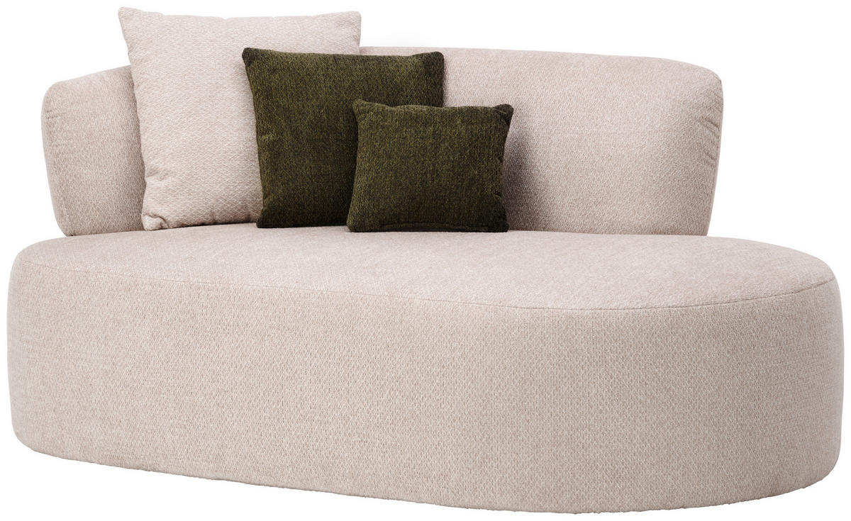 RÉCAMIERE Dunkelgrün, Beige Chenille  - Dunkelgrün/Beige, MODERN, Kunststoff/Textil (166/86/105cm) - Hom`in