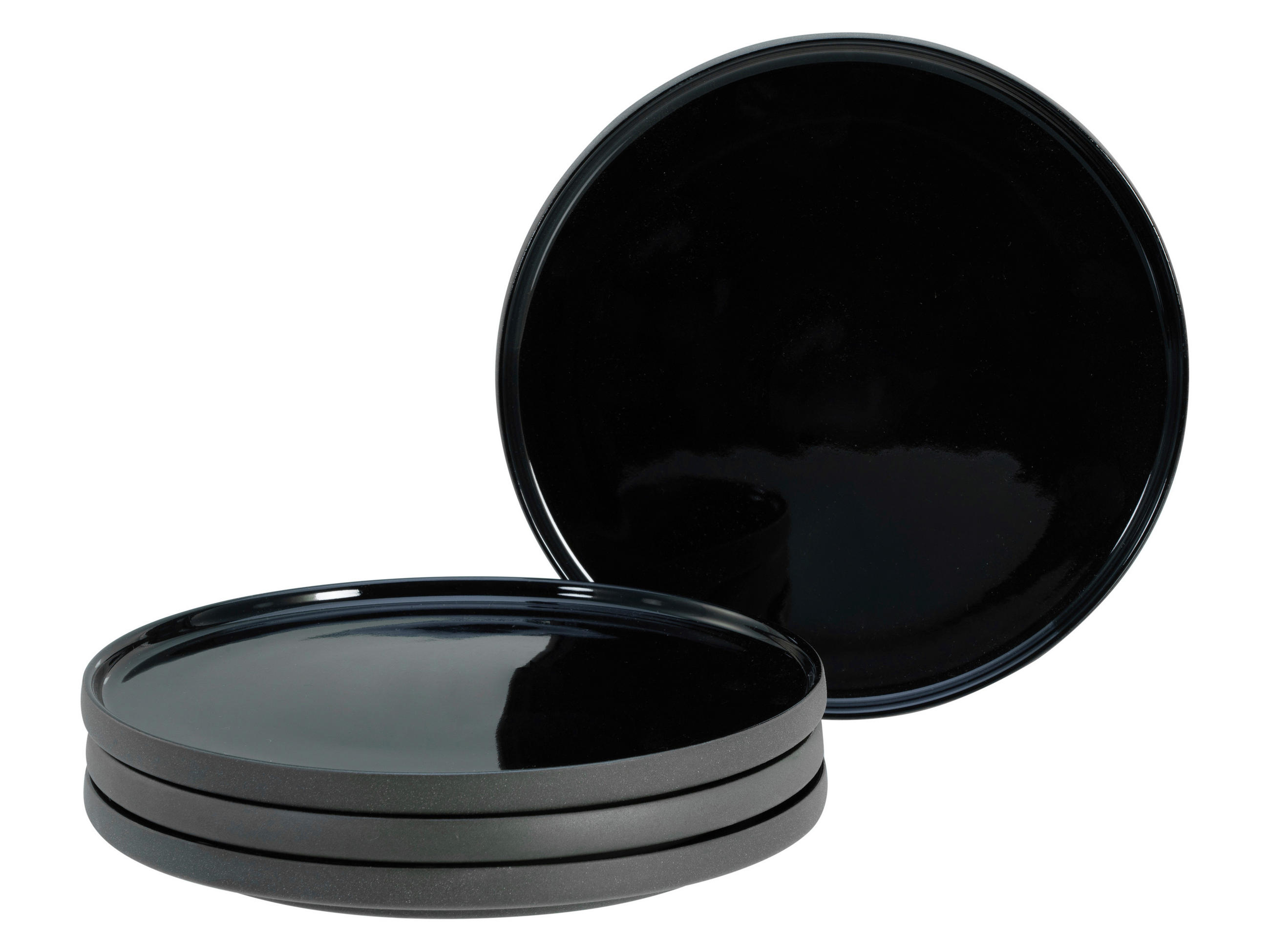 SET ASSIETTER Futuro    - svart, Basics, keramik (21,5/21,55/13cm) - Creatable