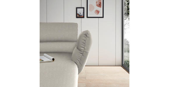 ECKSOFA  in Flachgewebe Naturfarben  279-327/176-217 cm  - Schwarz/Naturfarben, Design, Textil/Metall (279-327/176-217cm) - Dieter Knoll