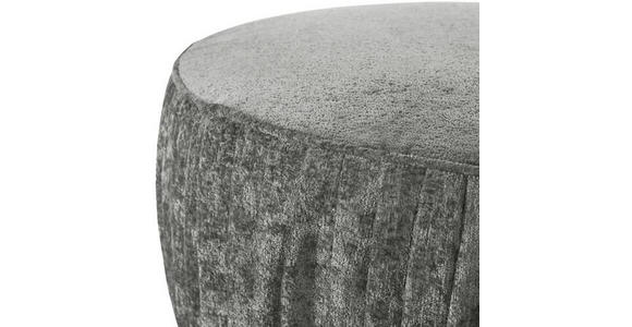 HOCKER Chenille Grau  - Schwarz/Grau, Design, Kunststoff/Textil (75/38/75cm) - Landscape