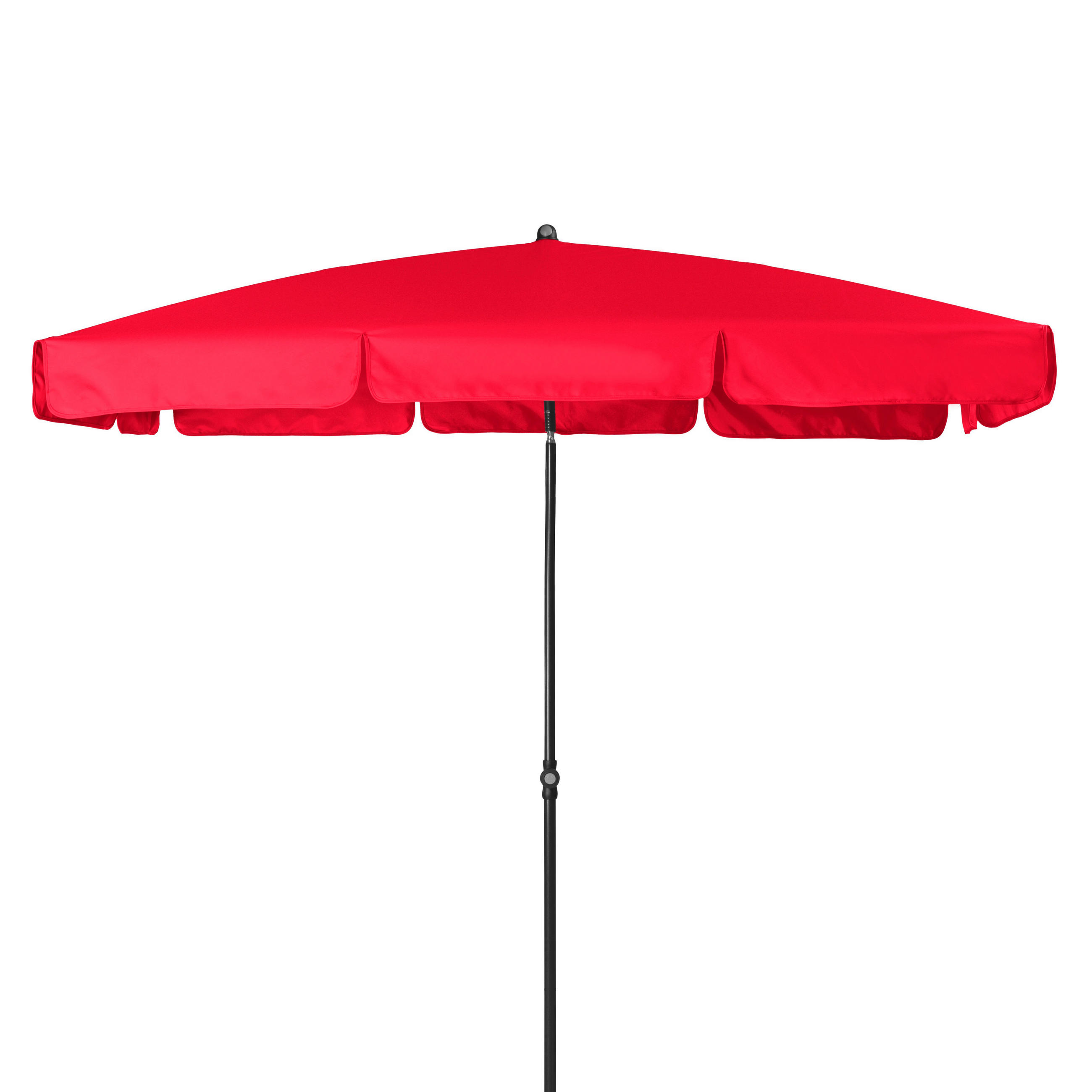 SONNENSCHIRM 225x120 cm  - Anthrazit/Rot, Basics, Textil/Metall (225/120cm) - Doppler