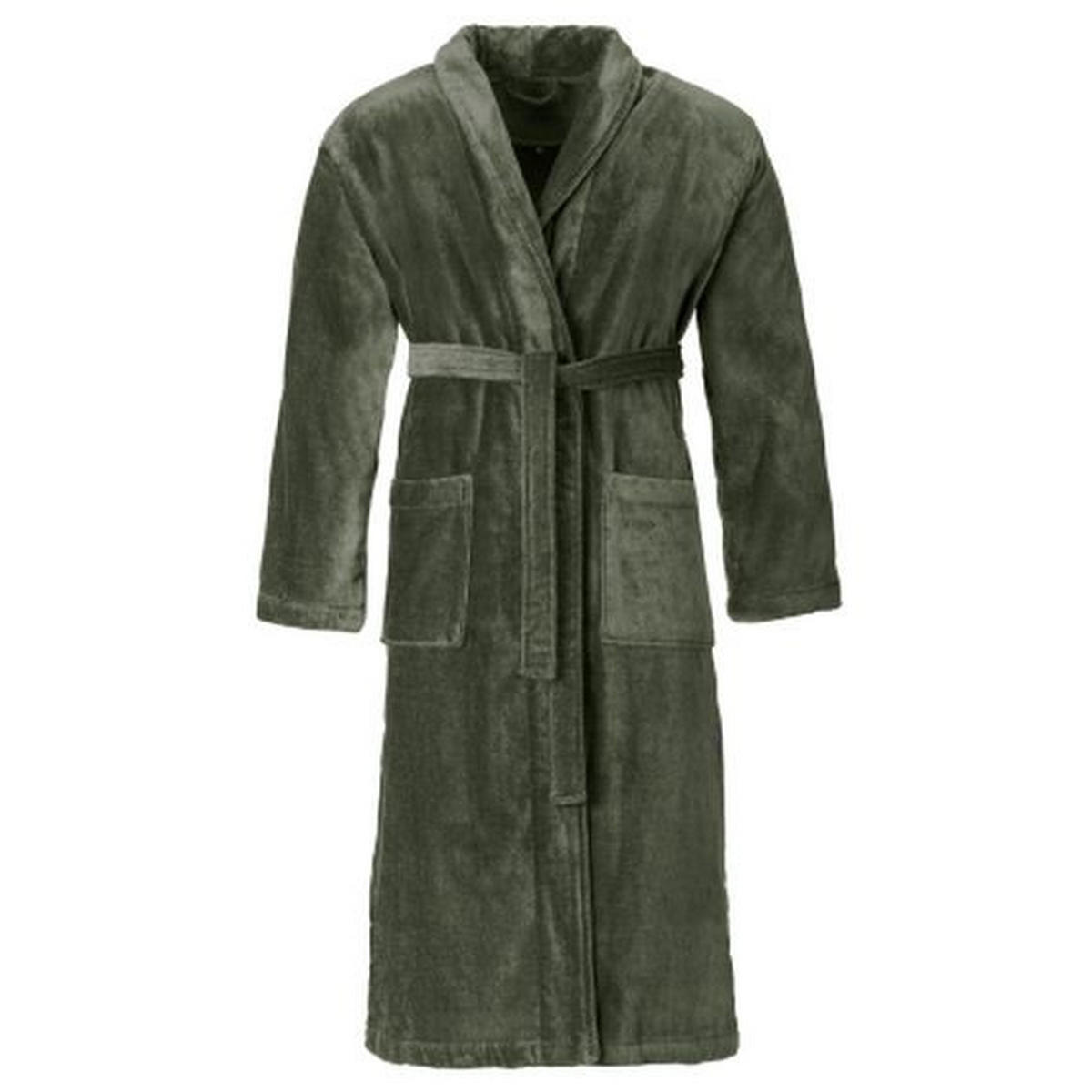 BADEMANTEL Feeling-L L Herren  - Grün, Basics, Textil (Lnull) - Vossen